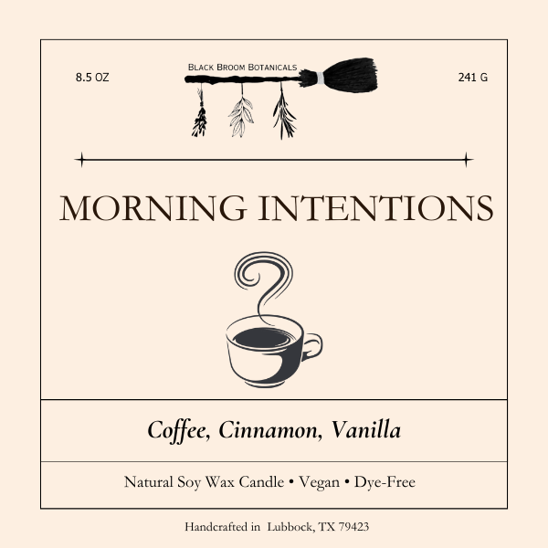 Morning Intentions- Candle