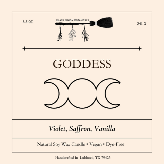 Goddess- Candle